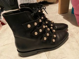 Botines Zara perlas de segunda mano en WALLAPOP