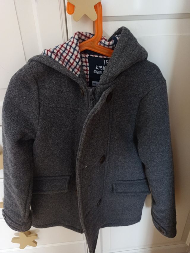 Abrigo niño gris oscuro