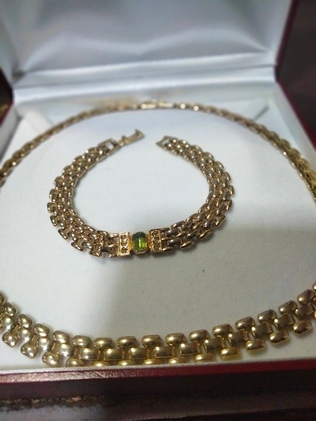Conjunto gargantilla y pulsera vintage