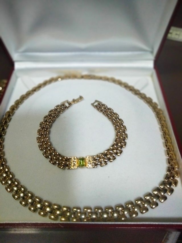 Conjunto gargantilla y pulsera vintage