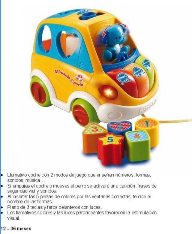 VTech - Miniauto Colorín, Multicolor