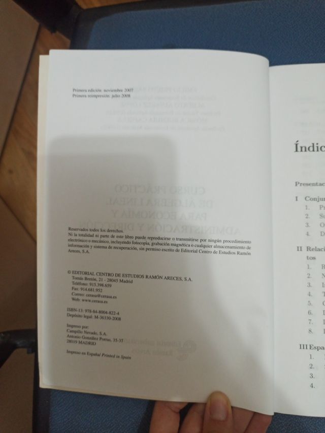 Curso Práctico de álgebra lineal para economía