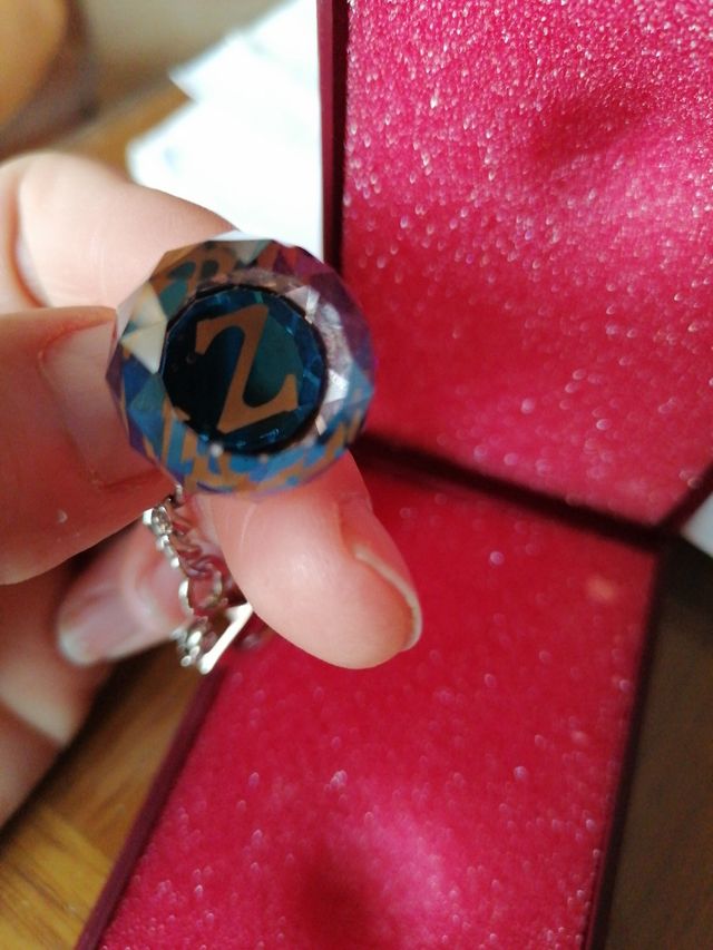llavero Swarovski con letra Z