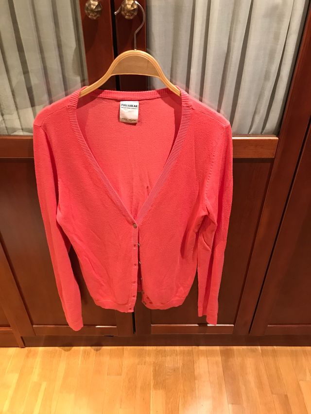 Chaqueta de color coral
