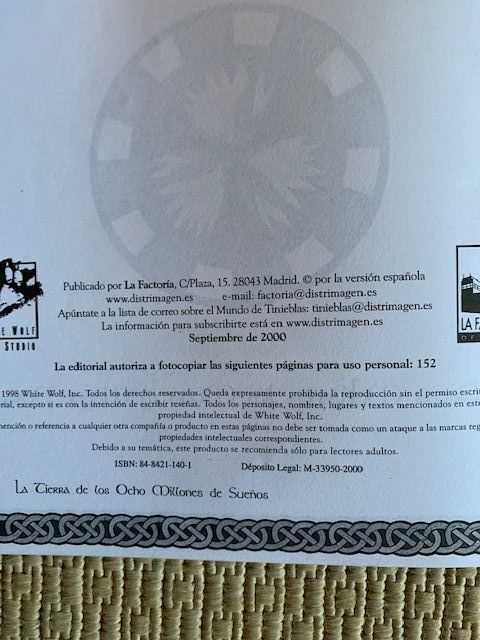 MODULO ROL CHANGELING EL ENSUEÑO.