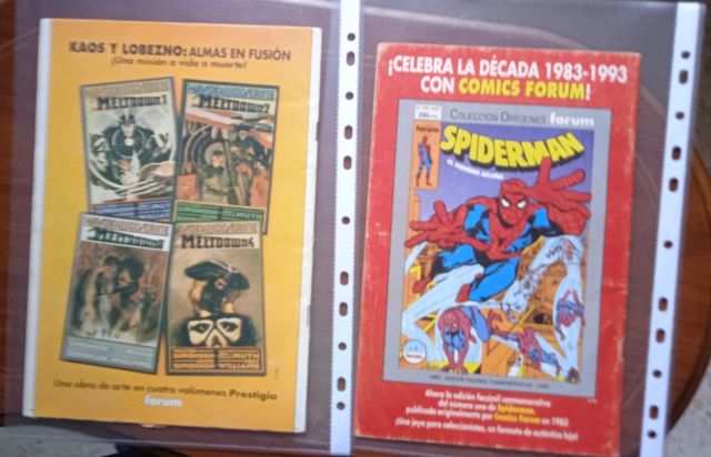 cómic de Spiderman años 80