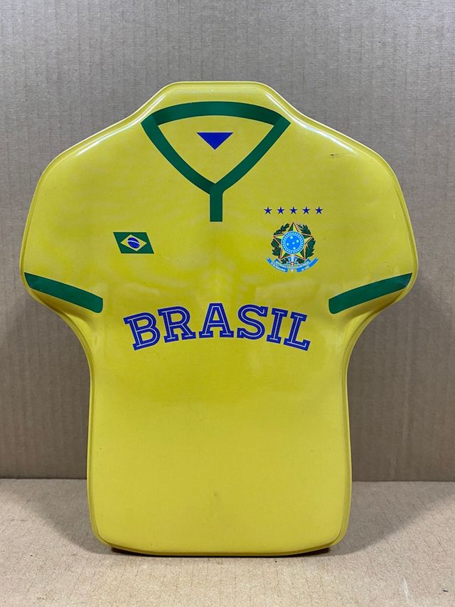 Caja hojalata mundial 2014 selección futbol Brasil