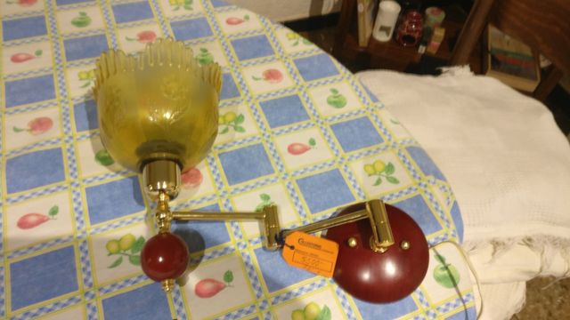 Antigo, rústico, como novo candeira/candeeiro de parede