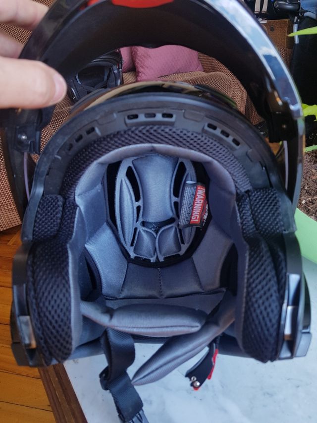 capacete de motocicleta novo