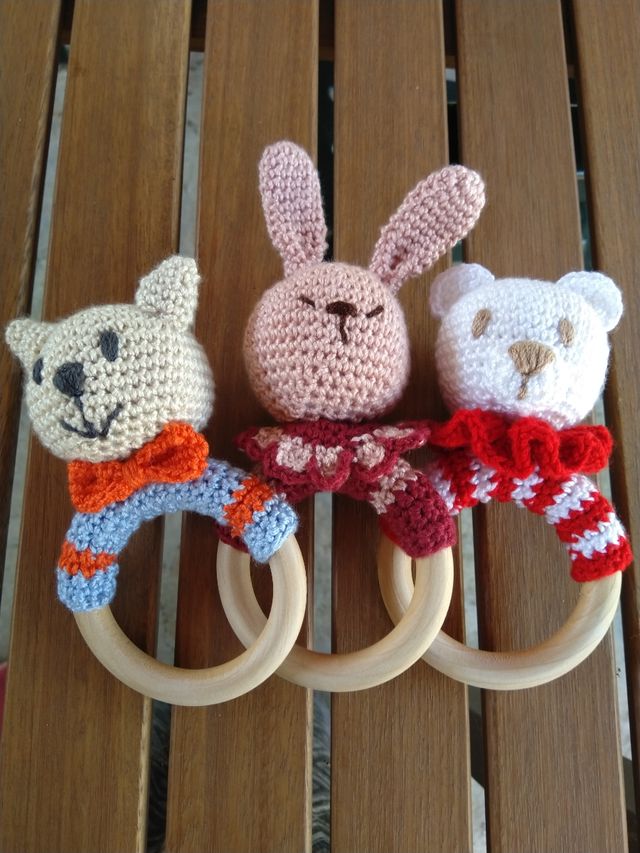 DOUDOUS 8€. SONAJEROS 6€. HECHOS A MANO. NUEVOS