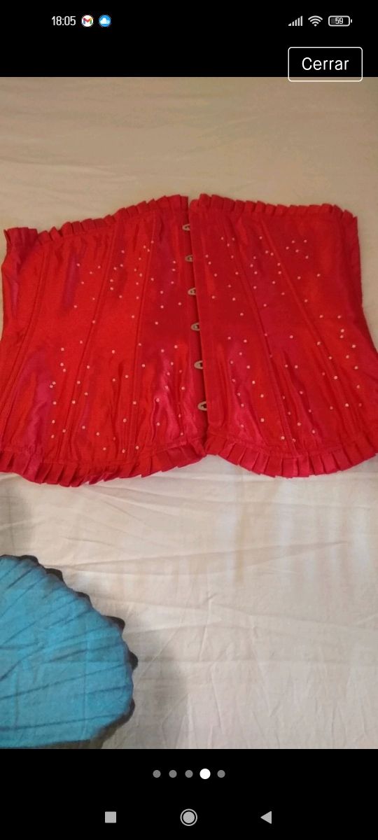 2 corsé  fiesta  negro y rojo