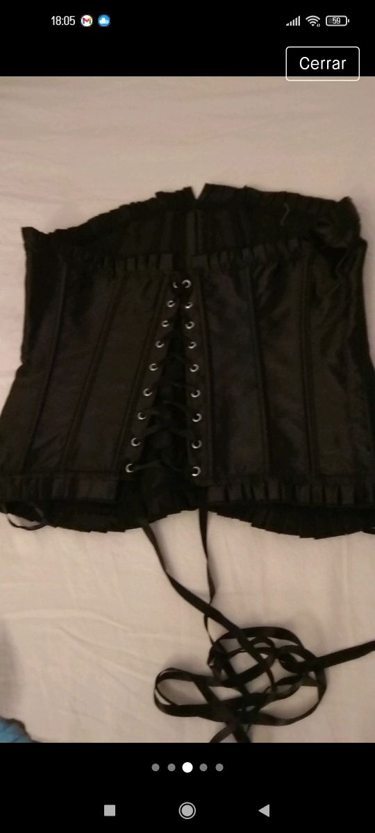 2 corsé  fiesta  negro y rojo