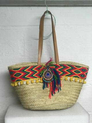 Capazo mimbre Wayuu
