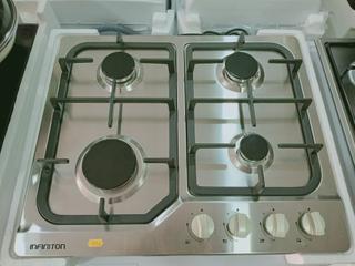 ENCIMERA GAS 4F ACERO INOX 2 AÑOS GARANTÍA