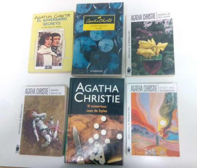 Lote de 6 novelas de Agatha Christie