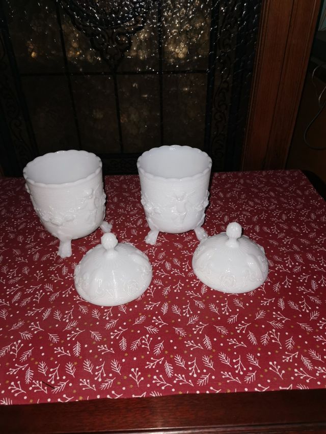 tarros de opalina del siglo 19