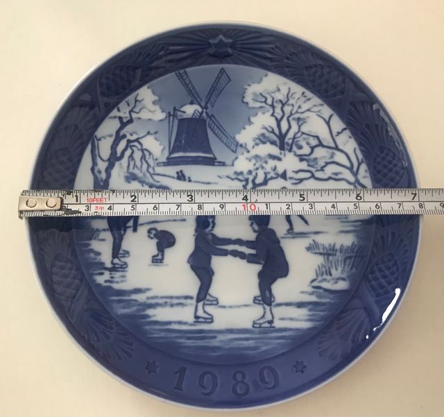 Plato mural decorativo 1989 The old skating pond