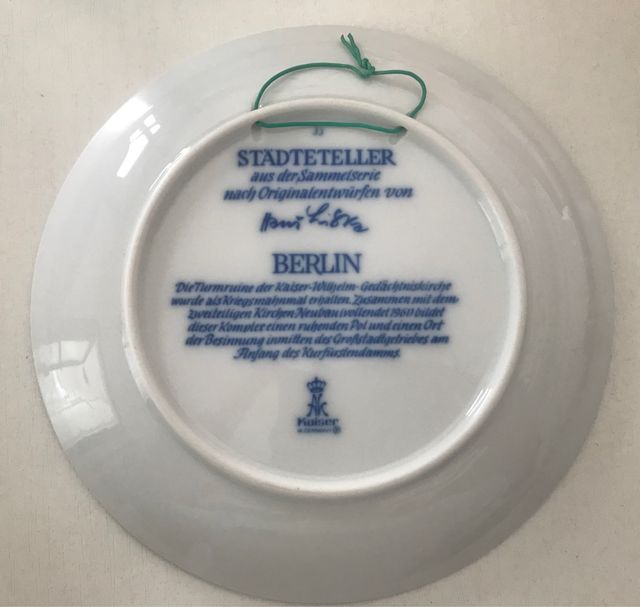 Plato mural decorativo Berlin de AK Kaiser