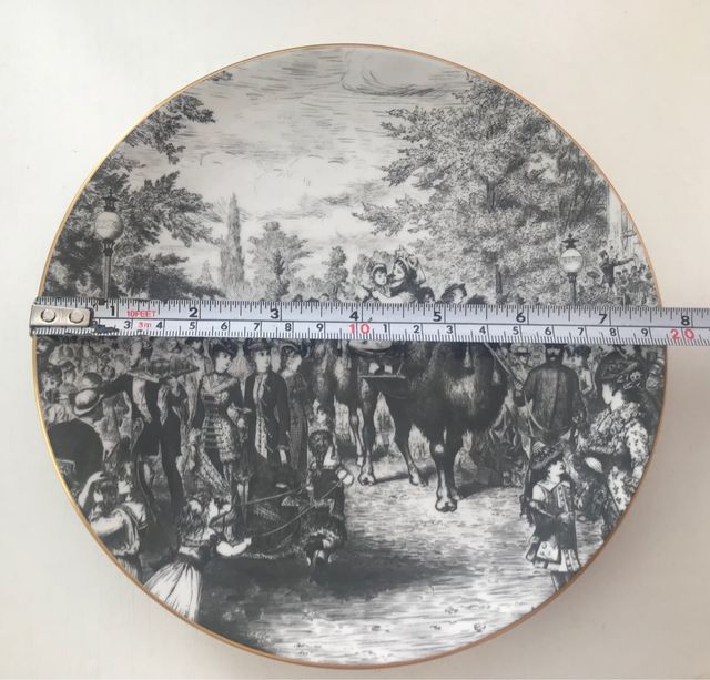 Plato mural decorativo de la prestigiosa casa KPM