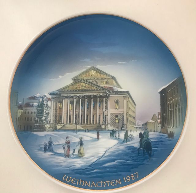 Plato mural decorativo Weihnachten (Navidad) 1979