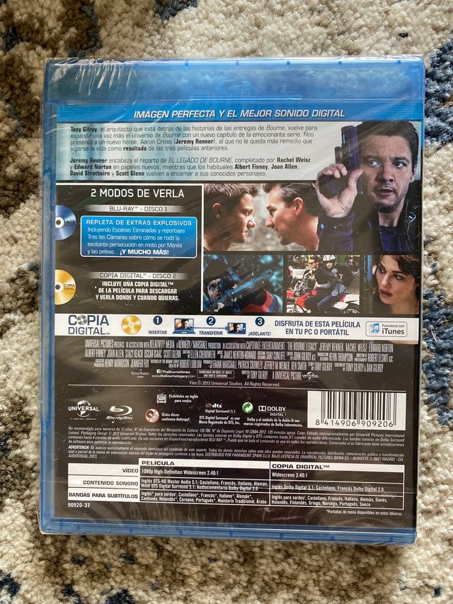 Cuatrilogía Bourne 4 Bluray