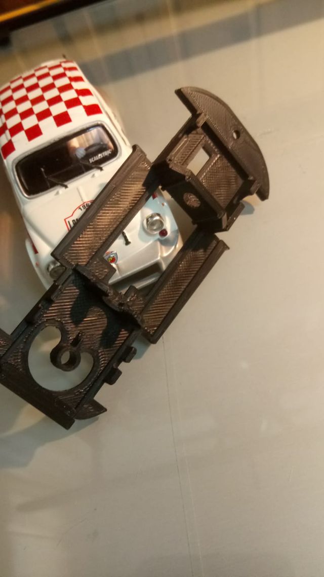 CHASIS PARA SCALEXTRIC FIAT ABARTH 1000