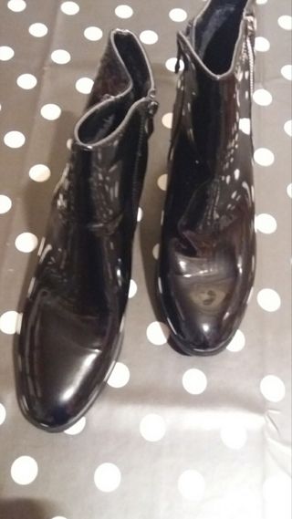The Kooples Botines charol negros estilo western BLACK | Botas \u0026 Botines  Mujer - Dialgobueno