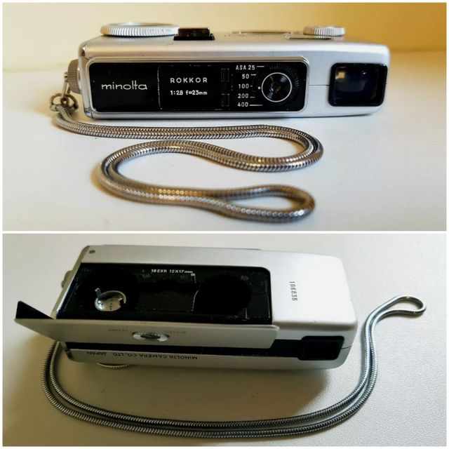 Minolta 16 MG-S + correa + flash + cubos (1969)