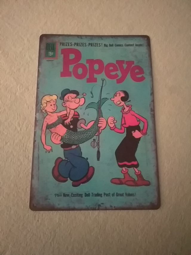 cartel metálico Popeye