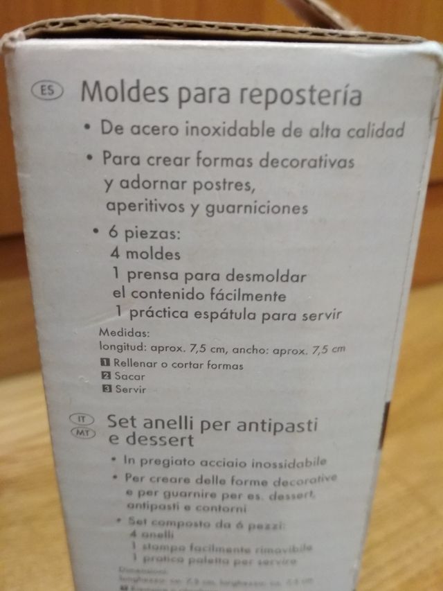moldes para repostería y pasteles
