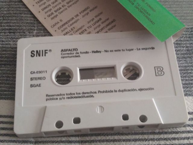 Cinta Cassette **ASFALTO**