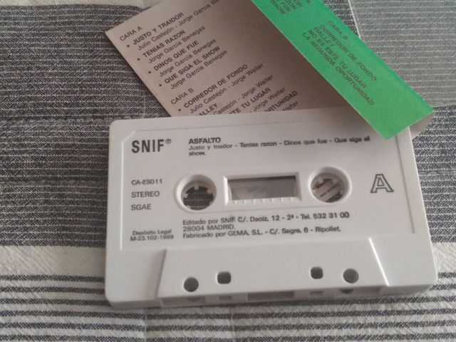 Cinta Cassette **ASFALTO**