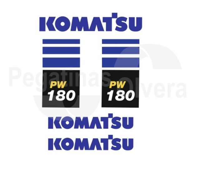Kit Adhesivos Komatsu PW180