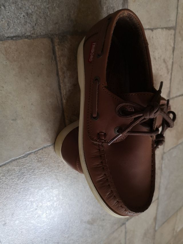 NÁUTICOS DECATHLON PIEL MARRON
