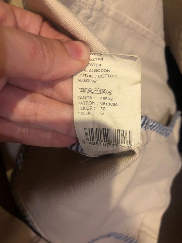 Cazadora vaquera color beige