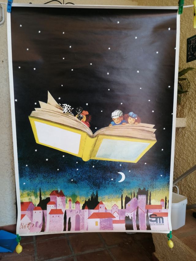 CARTELES MOLONES LECTURA. Editorial SM 1980