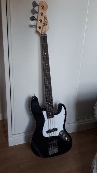 Pro-N LowBone Rocktile LB104 Basso Elettrico Naturale - 2 Humbucker, Corpo In Tiglio - Foto 10