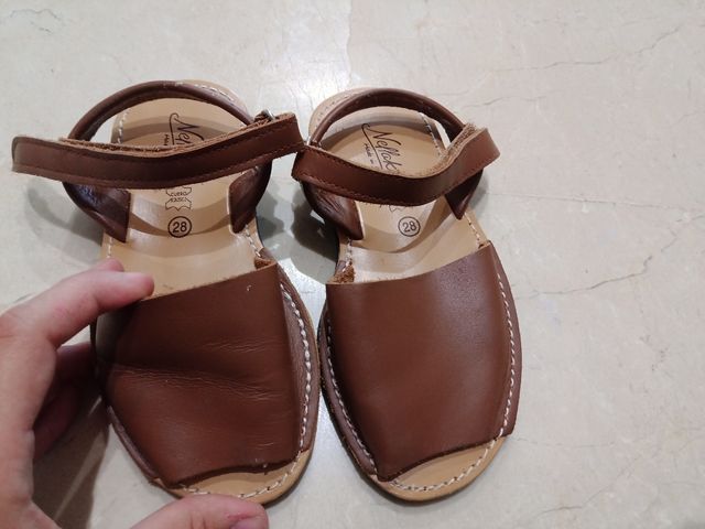 Sandalias niño talla 28 Cuero