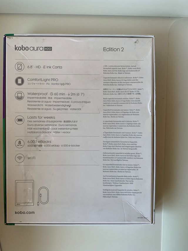 Libro electrónico Kobo Aura H2O Edition