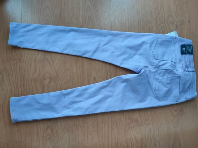pantalón denim pitillo de niña lila gap 7 años