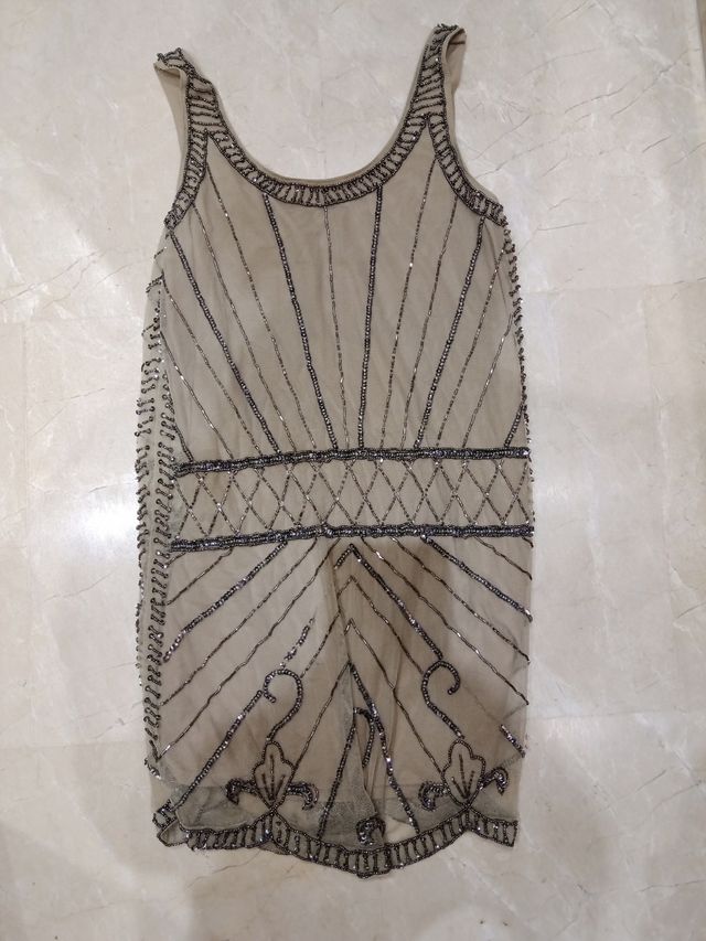 Vestido minifalda pedrería talla 36 pull & bear
