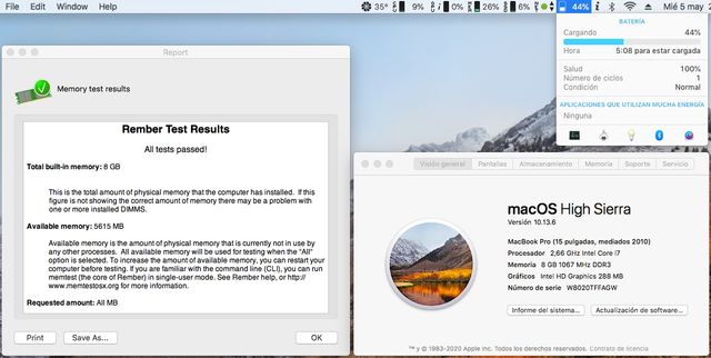 MacBook Pro 6,2 A1286 i7 15 pulgadas Mediados 2010
