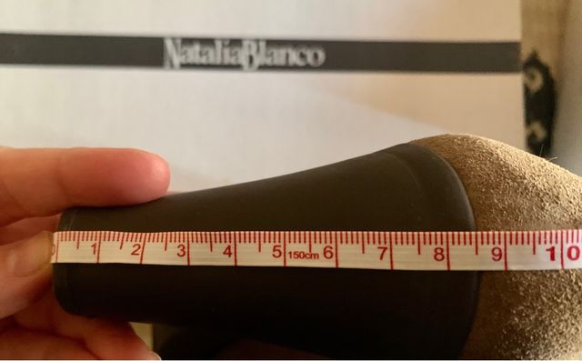 Zapatos Natalia Blanco Tacón Goma - talla 37