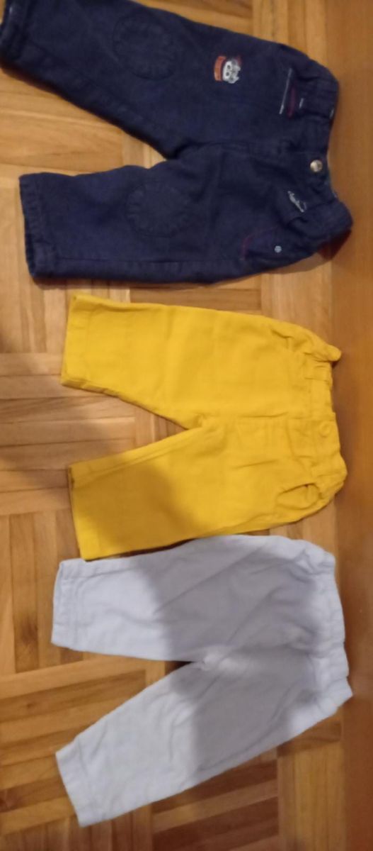 Lote pantalones y petos bebé 3 a 6 meses