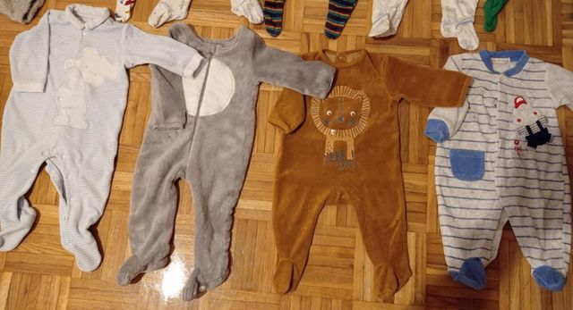 Pijamas Bebé y Bata osito invierno