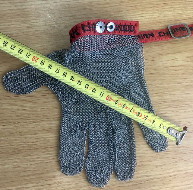 Guante de malla de acero para deshuesar