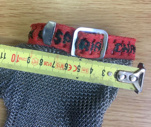 Guante de malla de acero para deshuesar