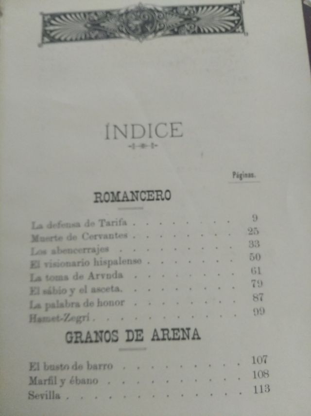 UNICO e dedicato! 1890 Romancero Ramon Urbano