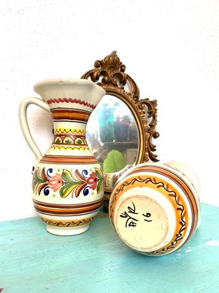 Jarrón artesanía vintage