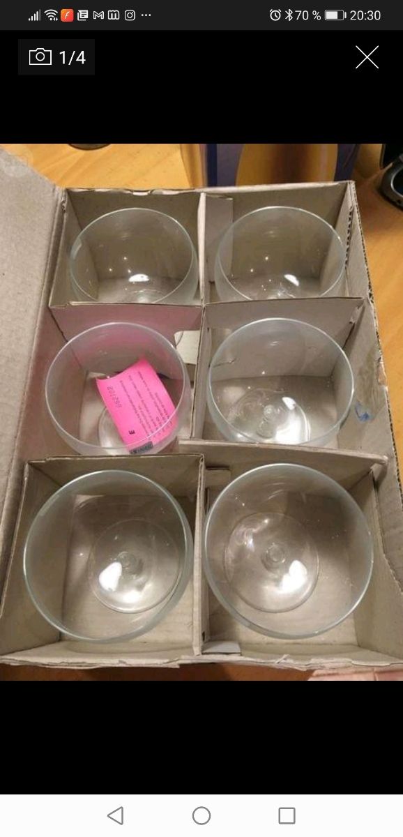 6 COPAS DE POSTRE O HELADO